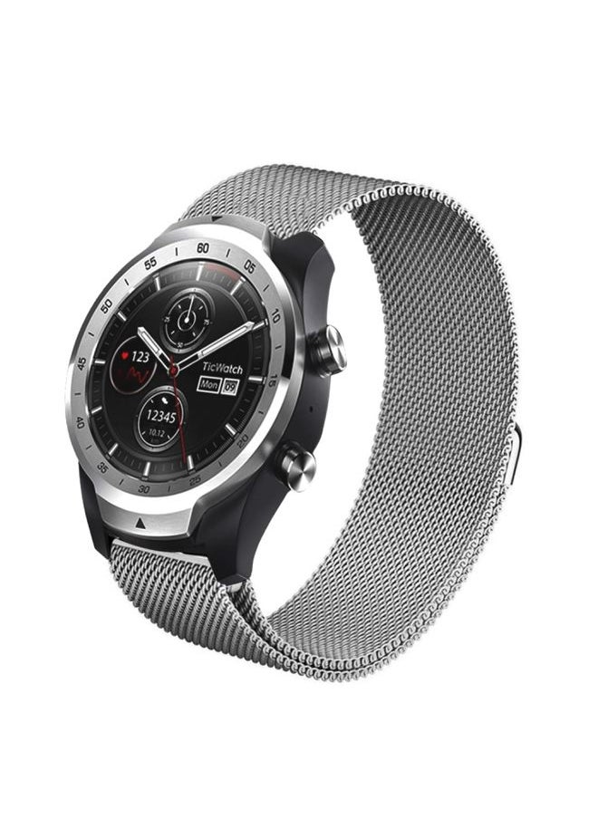 Generic - Replacement Strap 22mm For Huawei Watch GT2e GT2 46mm Milanese Metal Watch Band Silver - Image 1