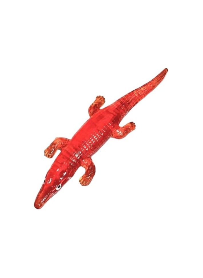 عبوة من ٤ قطع من لعبة التمساح اللزج العملاق، لعبة فيدجيت مطاطية قابلة للتمدد، لعبة تمساح مزيف للأطفال. لعبة لتخفيف التوتر. هدايا حفلات الزواحف. - Image 4