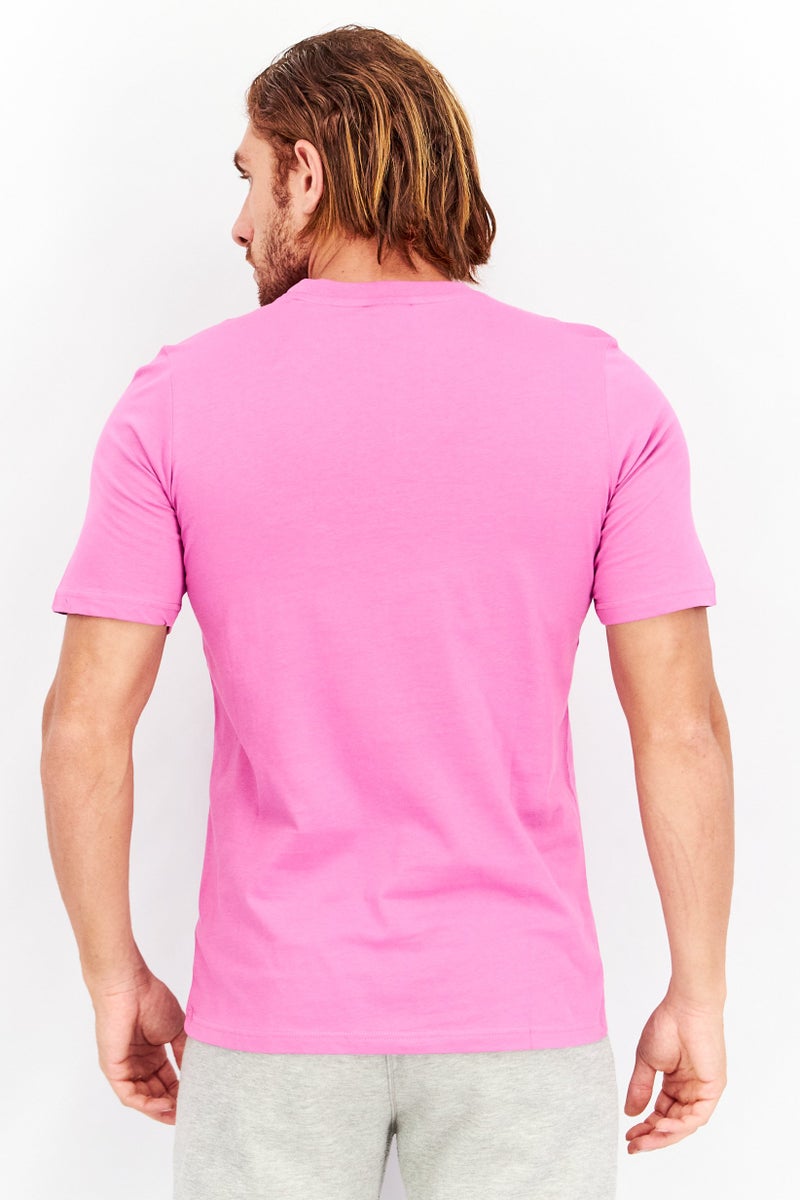 umbro Men Crew Neck Short Sleeve Brand Logo T shirt, Purple Combo - Image 4