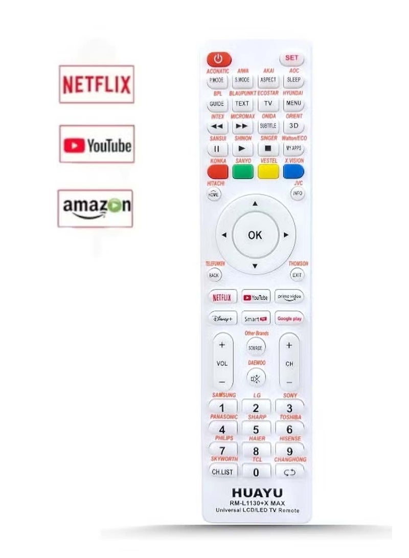 Huayu RM-L1130+X MAX Universal Tv remote control for all brand led TVs - Image 1