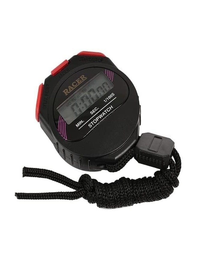 Gls Stopwatch with Alarm Handheld LCD Digital Professional Timer Sports Stop Watch | Professional Timer Sports Stop Watch with Plastic Box | Timer/Stopwatch Timer/Clock with Alarm - Image 4