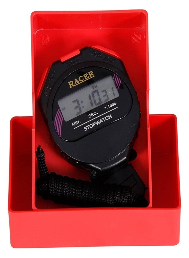 Gls Stopwatch with Alarm Handheld LCD Digital Professional Timer Sports Stop Watch | Professional Timer Sports Stop Watch with Plastic Box | Timer/Stopwatch Timer/Clock with Alarm - Image 5