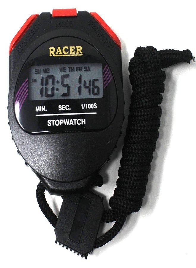 Gls Stopwatch with Alarm Handheld LCD Digital Professional Timer Sports Stop Watch | Professional Timer Sports Stop Watch with Plastic Box | Timer/Stopwatch Timer/Clock with Alarm - Image 1