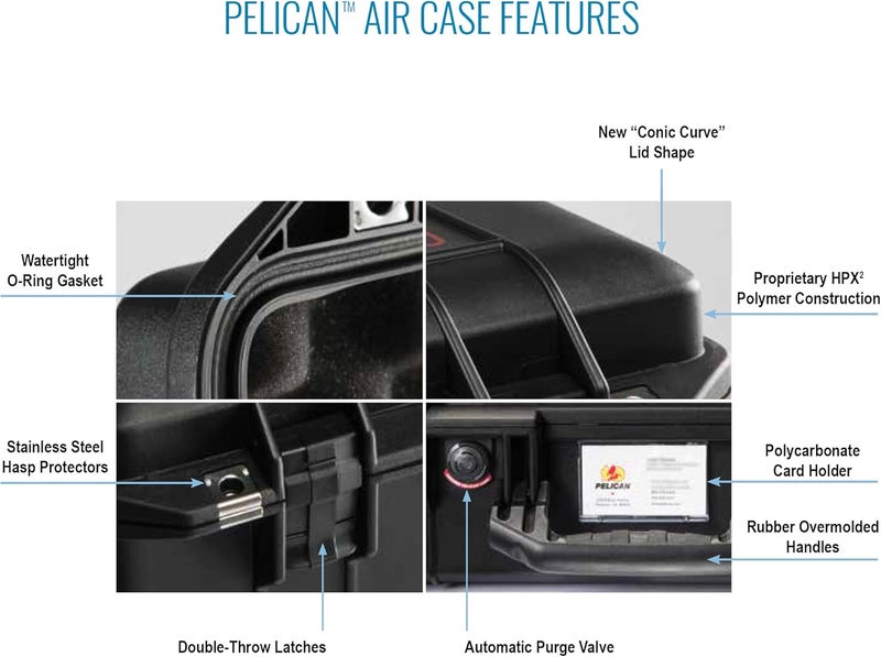 Pelican 1555 Air Protector Case Without Foam, Black - Image 3