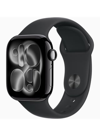 Watch Series 11 GPS 42mm (Middle East Version) Jet Black Aluminium Case With Black Sport Band - M/L