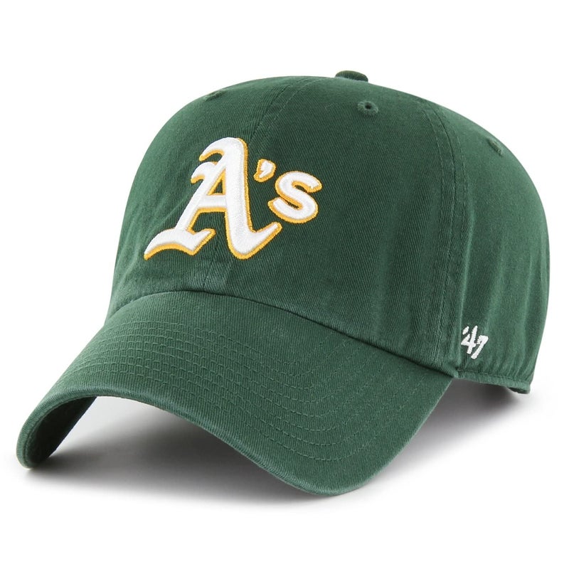 47 Mlb Oakland Athletics '47 Clean Up Adjustable Hat  Dark Green  One Size - Image 1