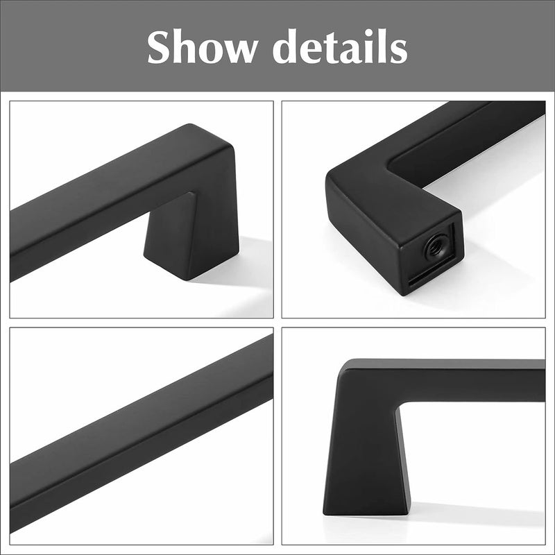 Khtumeware 20 Pack 3 Inch Hole Center Kitchen Cabinet Handles  Matte Black Cabinet Pulls Kitchen Cabinet Hardware  Furniture Pulls For Bathroom Cupboard Drawer Handles Dresser Pulls - Image 4