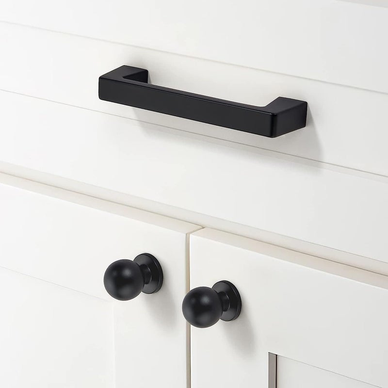 Khtumeware 20 Pack 3 Inch Hole Center Kitchen Cabinet Handles  Matte Black Cabinet Pulls Kitchen Cabinet Hardware  Furniture Pulls For Bathroom Cupboard Drawer Handles Dresser Pulls - Image 2
