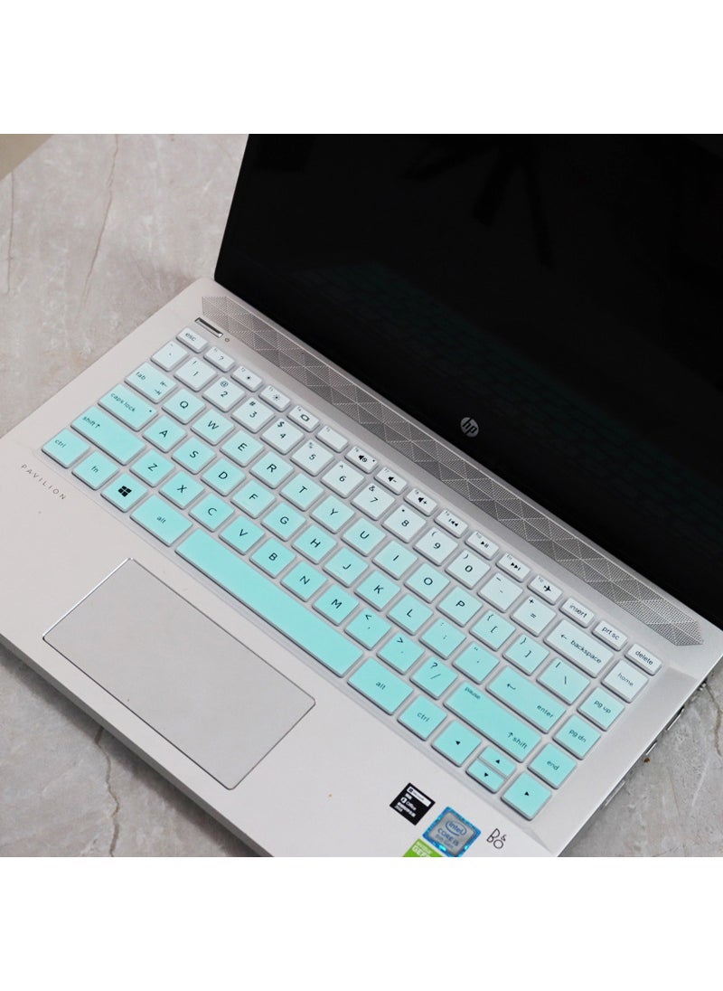 Arabest Gradient Mint HP Star 14-ce3026TX Keyboard Protector 14-inch