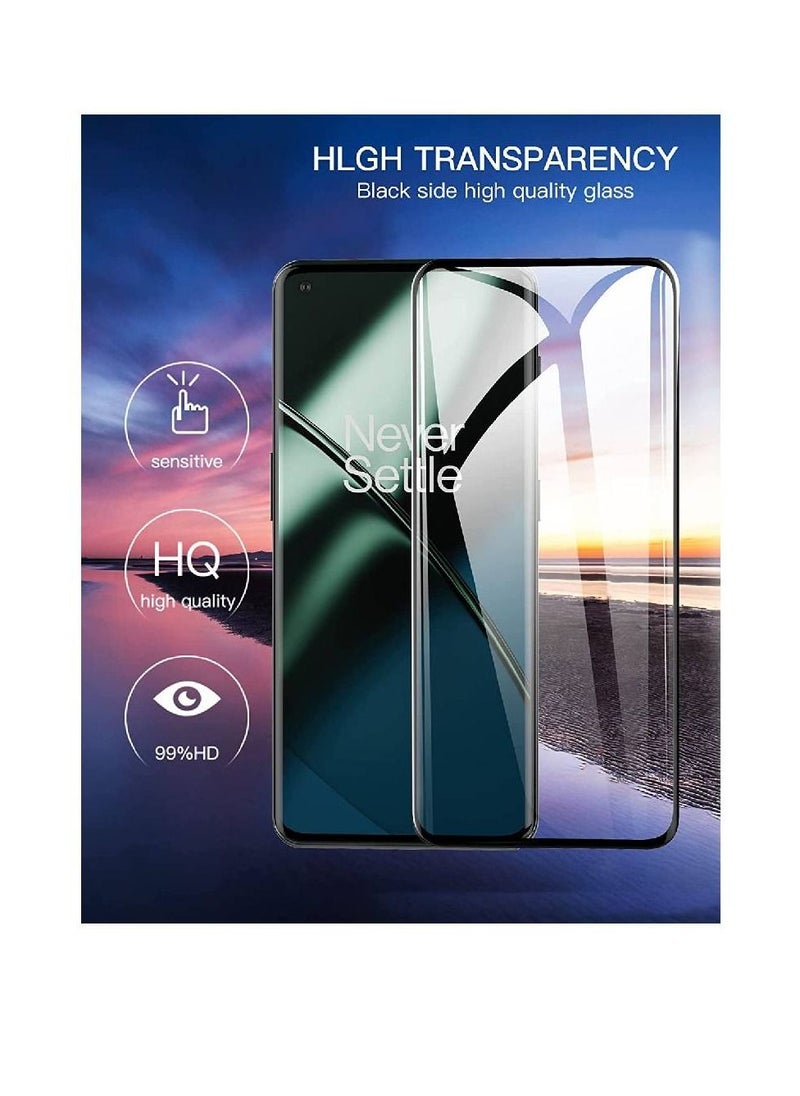 yopah - 2 Pack 9H Full Coverage Tempered Glass Screen Protector For OnePlus 11 - Image 1