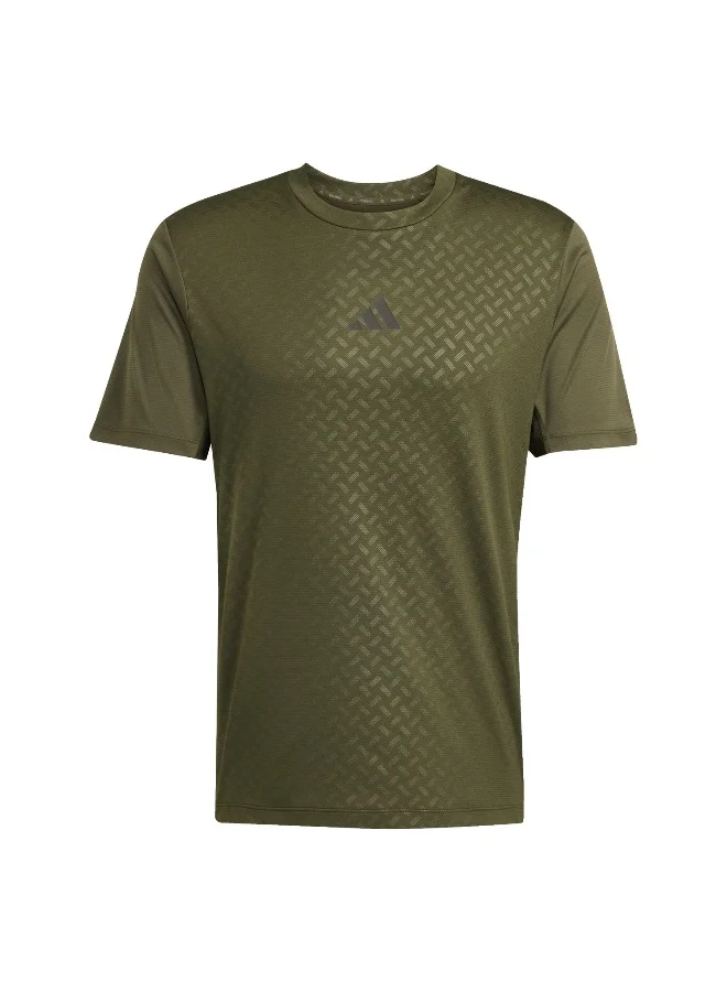 Adidas Adidas Power 3S Tee M Green Training T-Shirts For Men