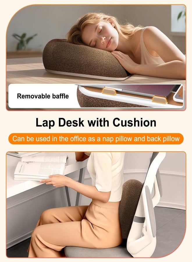Nauttxon Lap Desk with Storage Cushion Washable - Portable Magnetic Mouse Pad - with Scented Cotton Pads - Multi-Functional Lap Desk for Home Office Couch Bed -Fits Up to 15 Inch Laptop - Image 5