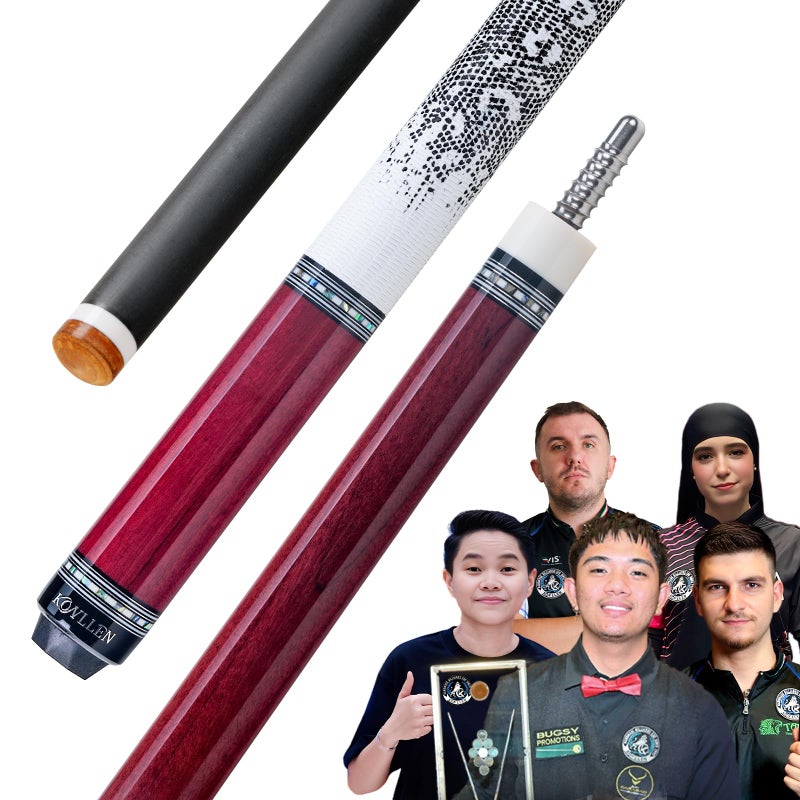 KONLLEN Carbon Fiber Pool Cue AXA Series Handmade Inlay Cues Stick for TournamentLevel Competitions Low Deflection Pool Stick for Professional Players Accurate Stable Easy to Control - Image 2