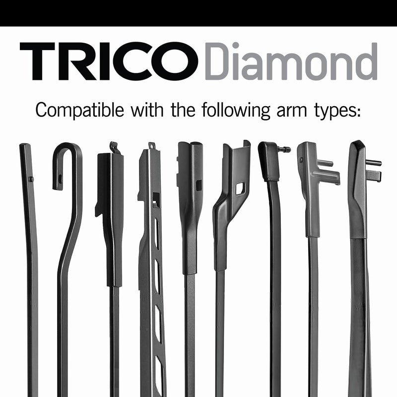 TRICO Diamondâ„¢ (25-2618) 26 Inch & 18 inch pack of 2 High Performance Automotive Replacement Windshield Wiper Blades For My Car Super Premium All Weather Beam Blade for Select Vehicle Models - Image 3