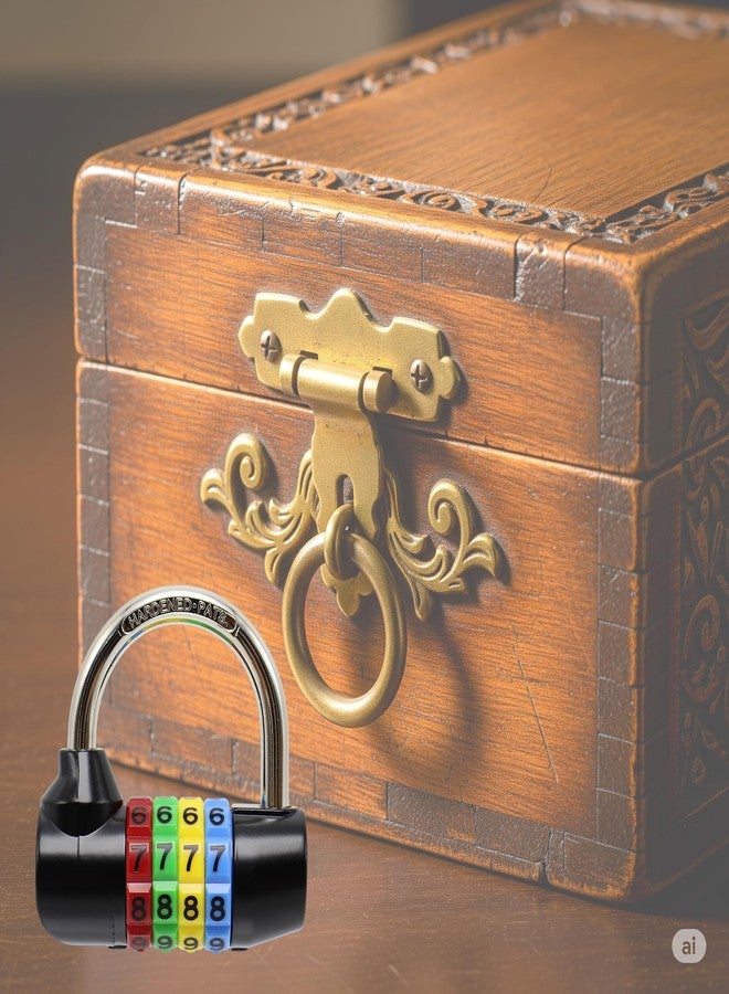Bosvision Combination Padlock for Gym Locker and Escape Room, Code Padlock, 7.8mm Shackle - Image 4