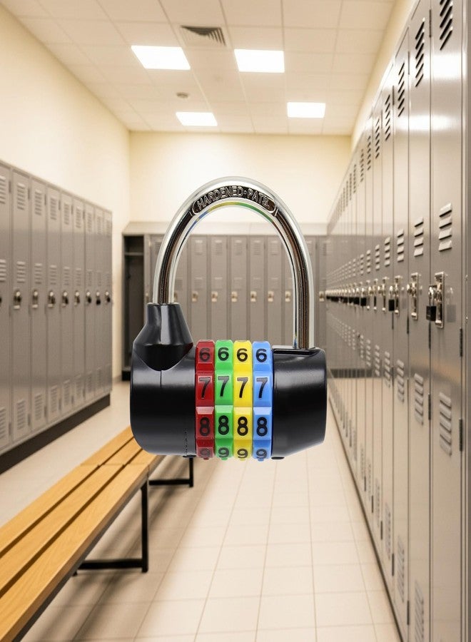 Bosvision Combination Padlock for Gym Locker and Escape Room, Code Padlock, 7.8mm Shackle - Image 2