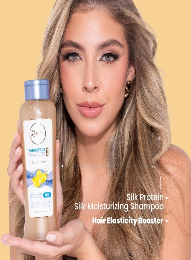 ANYELUZ Silkworm Shampoo, Enhances Hair Elasticity, Softness, Strength, and Natural Shine, Protects Hair from Dehydration, For Dry Hair - Image 2