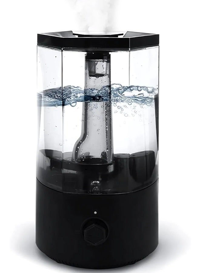 6Humidifier, 3L, Ultrasonic Cool Mist, UV Light Bacteria Air Purifier, Top Filled, Suitable for Kids, Adults, Yoga, Sleep, Office, Home  - Image 1