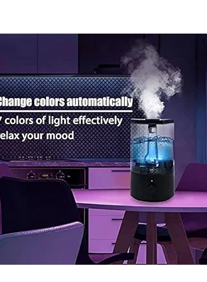 6Humidifier, 3L, Ultrasonic Cool Mist, UV Light Bacteria Air Purifier, Top Filled, Suitable for Kids, Adults, Yoga, Sleep, Office, Home  - Image 4