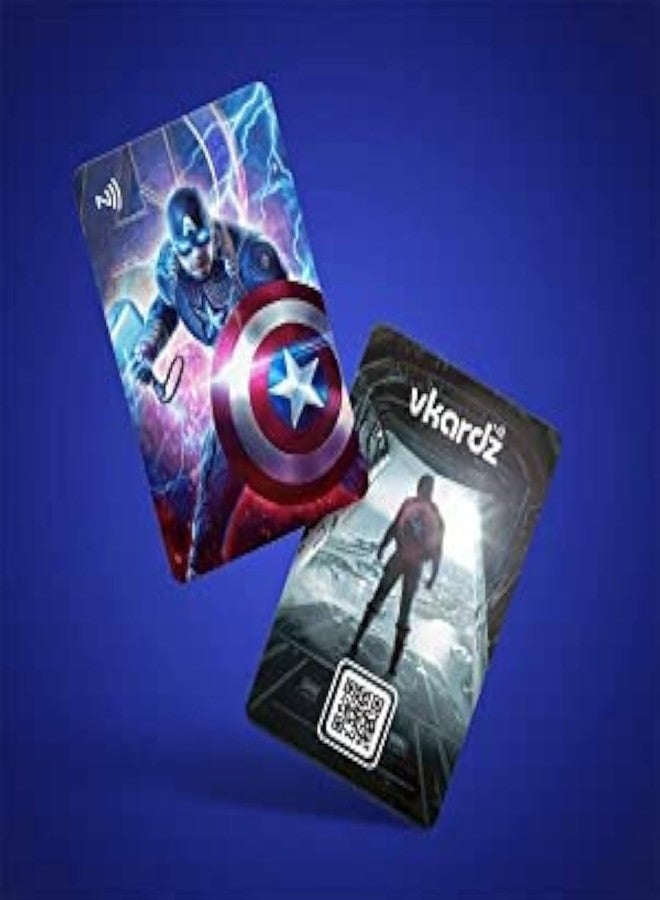 vkardz Superhero - Captain America NFC Digital business Card - Image 1