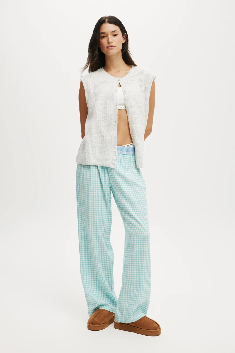 Body FLANNEL WIDE LEG PANT