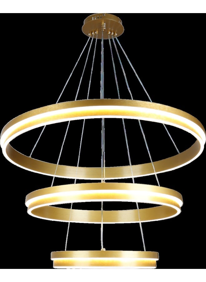 Hummer Modern gold ring hanger with 3 lights  - Image 1