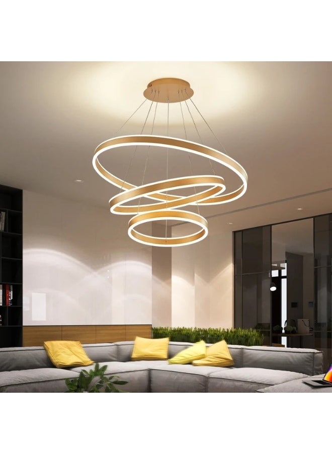 Hummer Modern gold ring hanger with 3 lights  - Image 2