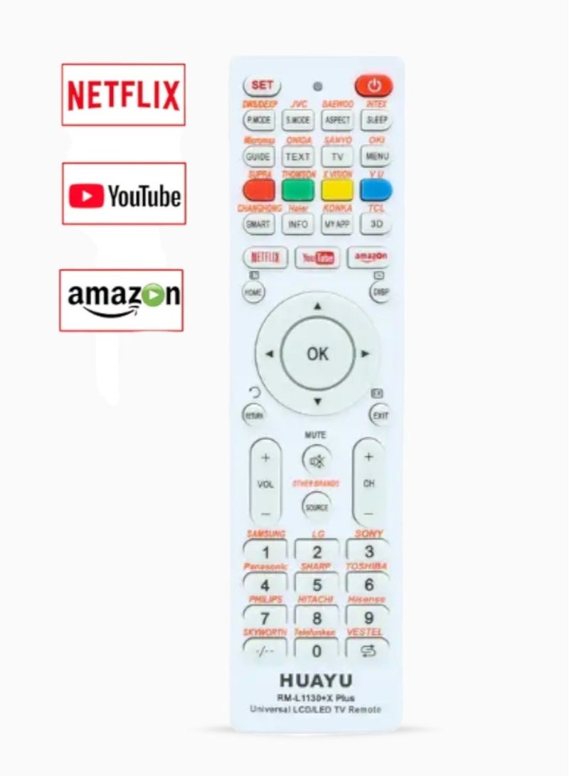 Huayu Universal LCD LED TV Remote, RM-L1130+X Max  - Image 2