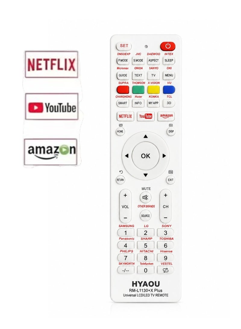 جنريك جهاز تحكم عن بعد ( ريموت ) لجميع الشاشات LCD LED سمارت ذكي RM-L1130+X Plus - Image 1