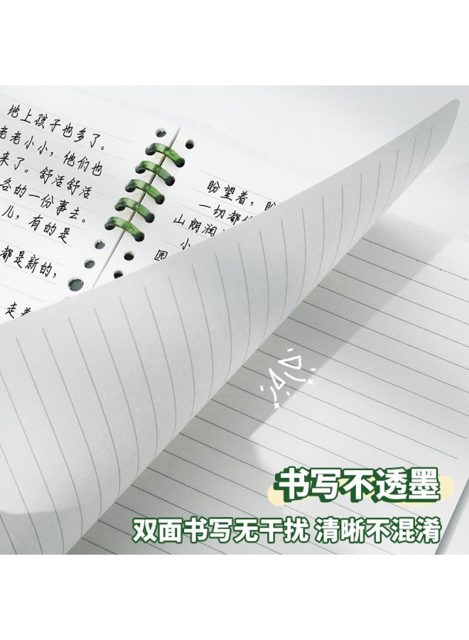 HELPS Creative A5 Non-hand-held Loose-leaf Notebook For Students 60 Sheets Detachable Coil Notebook Thickeneded Horizontal Line Notebook - Image 4