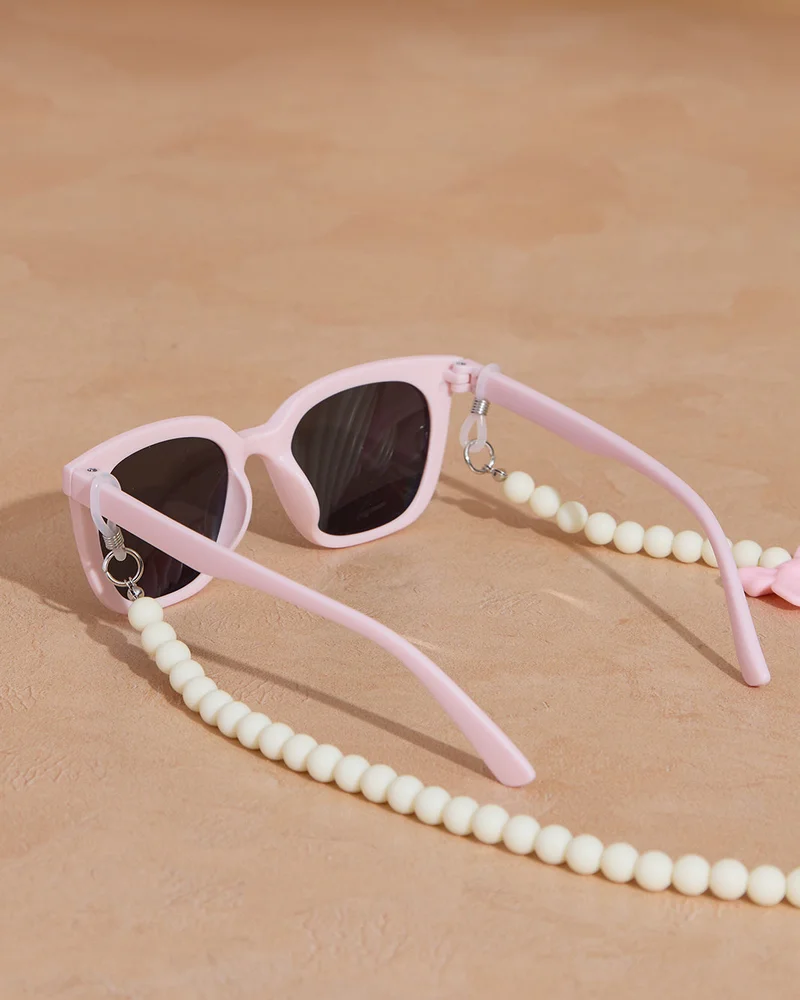 REDTAG Girls Assorted Wayfarer Sunglasses With Chain Set