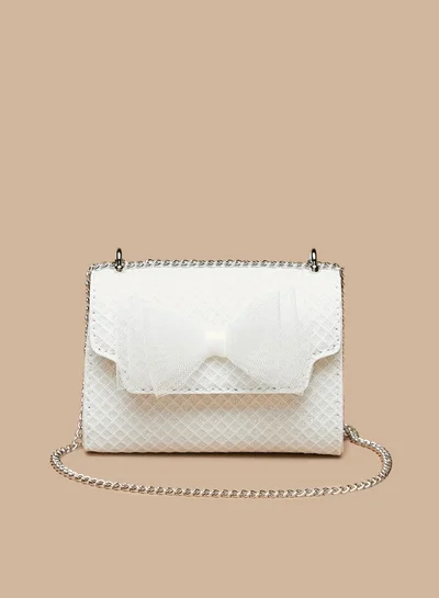 Flora Bella By Shoexpress Bow Accentuated Crossbody Bag