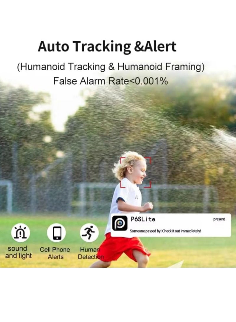 DIGI CORE 2 Pcs CCTV Camera For Home 12MP 4-Lens 3-Screen Outdoor Security Camera System, 360° Wireless PTZ, Solar Powered IP Camera with 4G Network, (SIM Internet Working Only) V380 Pro App Control, Human Detection, Night Vision, 2-Way Audio, IP66 Waterproof with 64GB SD Card - Image 3