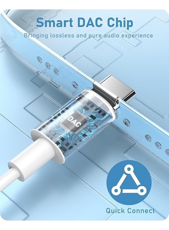 Earbuds/Handsfree/Earphones with USB-C/TYPE-C White - Image 3