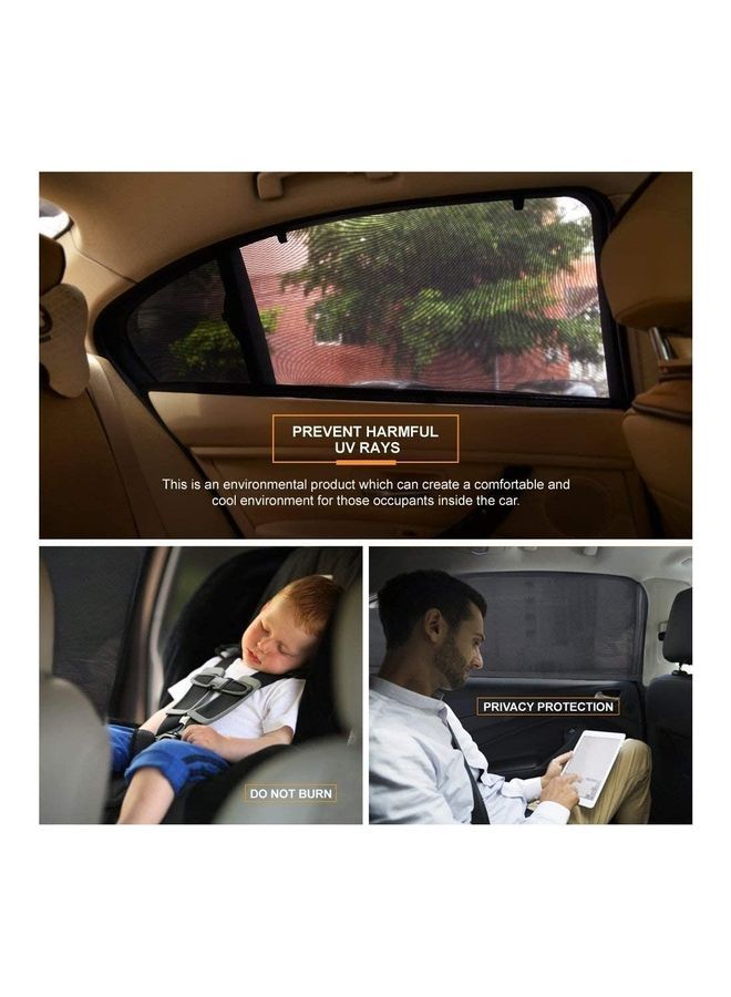 نيبمينينت زوج من ستائر معتمة واقية أشعة الشمس مناسب للنوافذ الجانبية للسيارة - Image 2