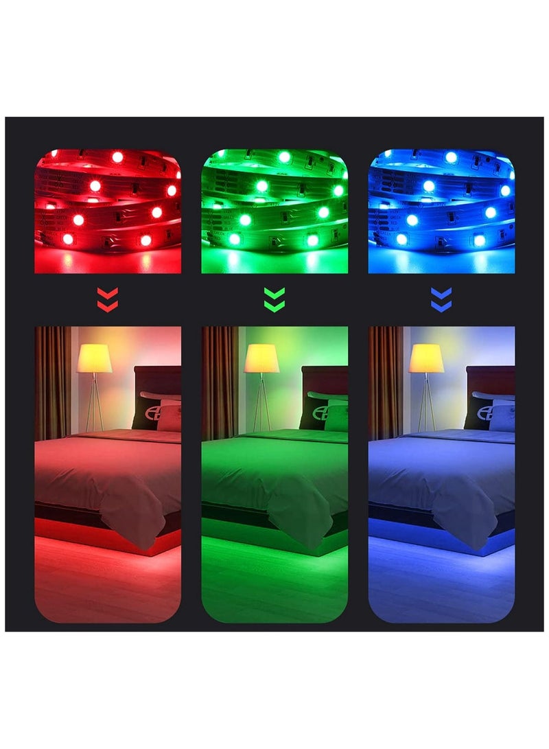 SOSEKO LED Low Voltage Strip Light Waterproof 24 key Remote Control to Select Light Color 4.5 M - Image 3