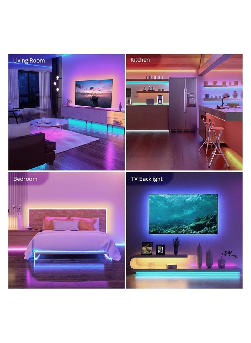 SOSEKO LED Low Voltage Strip Light Waterproof 24 key Remote Control to Select Light Color 4.5 M - Image 4