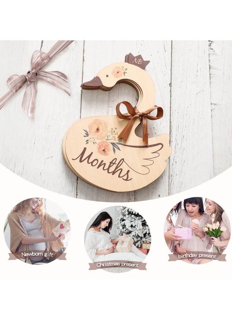 Captaintech Baby Closet Dividers for Clothes Organizer -Beautiful Wooden Double-Sided Baby Clothes Size Hanger Organizers for Newborn to 24 Months for Nursery Decor - Image 4