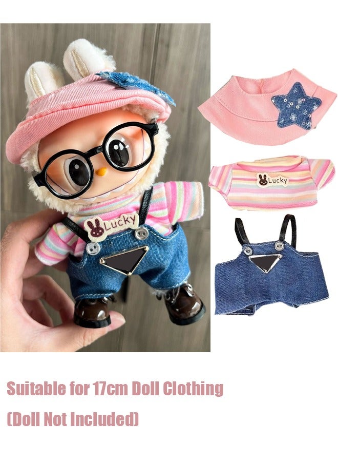 Labubu Clothing Accessories 17cm Doll Clothes, Teddy Bear Clothes Formal Casual Suit Plush Toy Clothes, Suitable for 6.7 Inch Doll Clothes Role Play Costumes - Image 1