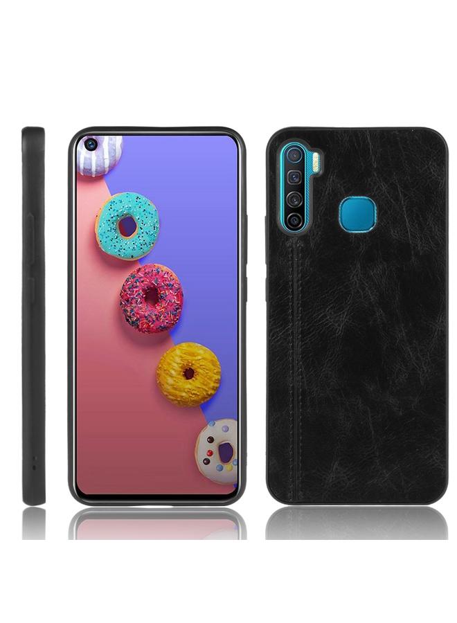 Zaboon Case For Infinix S5 / S5 Lite/ X652 Shockproof Sewing Cow Pattern Skin PC + PU + TPU Case - Image 1
