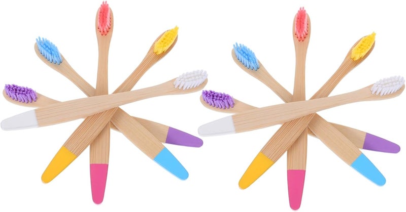 Salt mist resistant Beaupretty 10Pcs Colorful Soft Bristles for Gentle Oral Care Travel Friendly Design for Home Parties and Daily Use and All temp range compatible build - Image 1
