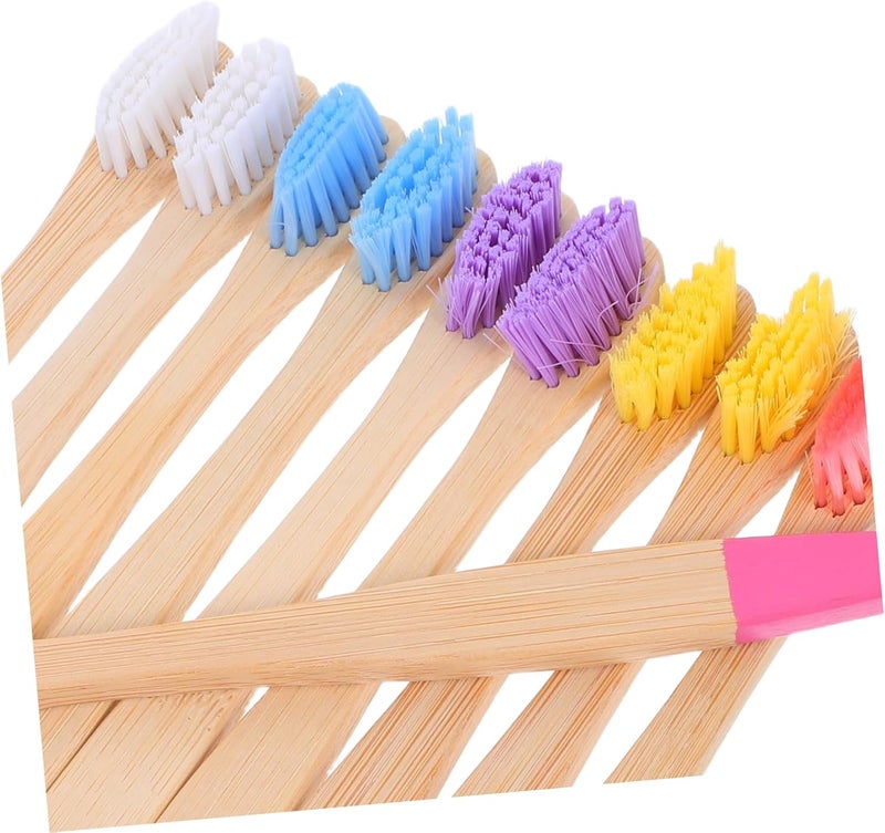 Salt mist resistant Beaupretty 10Pcs Colorful Soft Bristles for Gentle Oral Care Travel Friendly Design for Home Parties and Daily Use and All temp range compatible build - Image 3