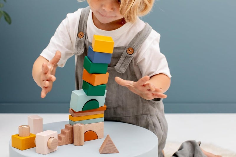 Trixie Wooden City Blocks - 31 Piece Building Set - Image 5