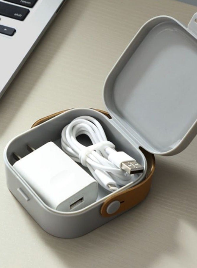 INSENSE Storage box, data cable, Bluetooth headset, charger, multi-functional portable storage box accessories sundries storage box - Image 4
