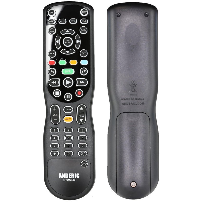 ANDERIC RRCM7500 for Channel Master DVR Remote Control CM7500XRC2 Replacement Remote for Channel Master - Works 100% - Works CM7500XRC2, CM7500GB16, CM7001, CM7004, CM7500TB1 - Image 1