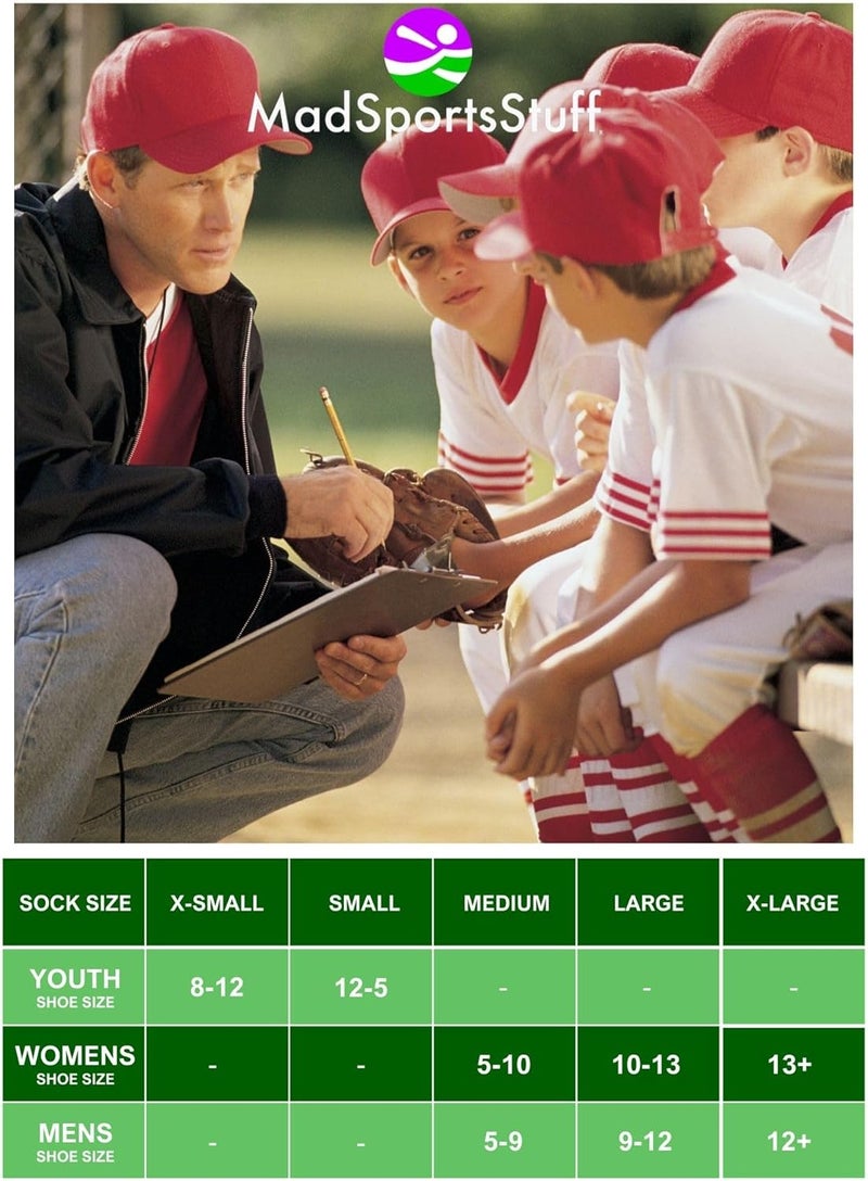 MadSportsStuff Softball or Baseball Socks and Belt Combo - Youth and Adult Sizes Boys and Girls Men and Women - Image 3