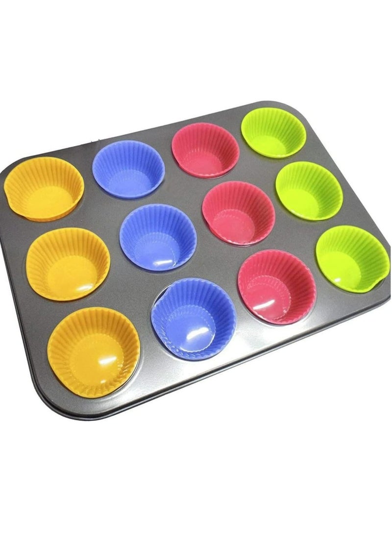 Cupcake Tray in Metal 12x1 Special Material Silicone Mold  - Image 1