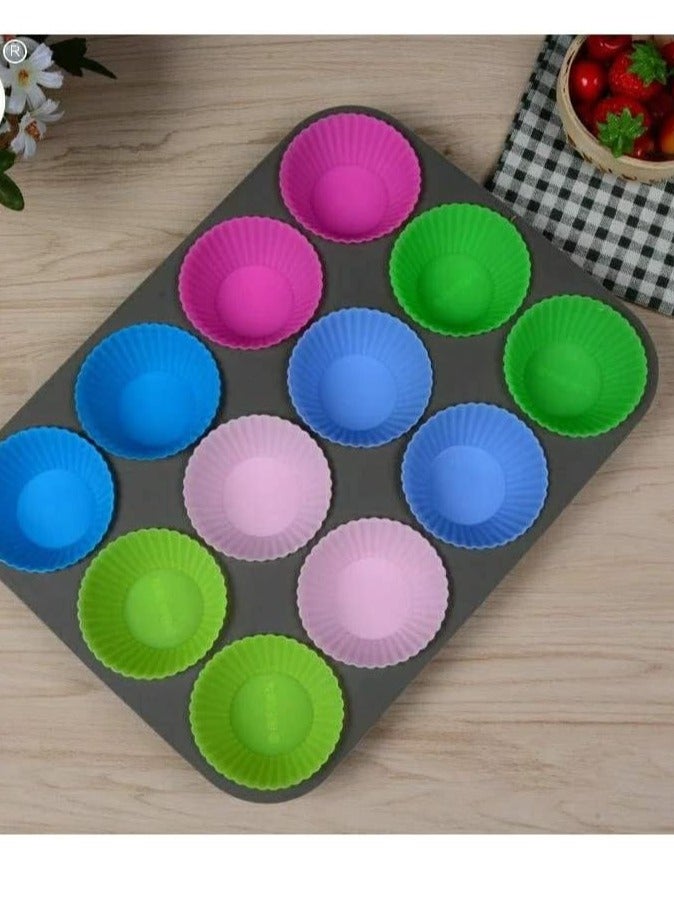 Cupcake Tray in Metal 12x1 Special Material Silicone Mold  - Image 2