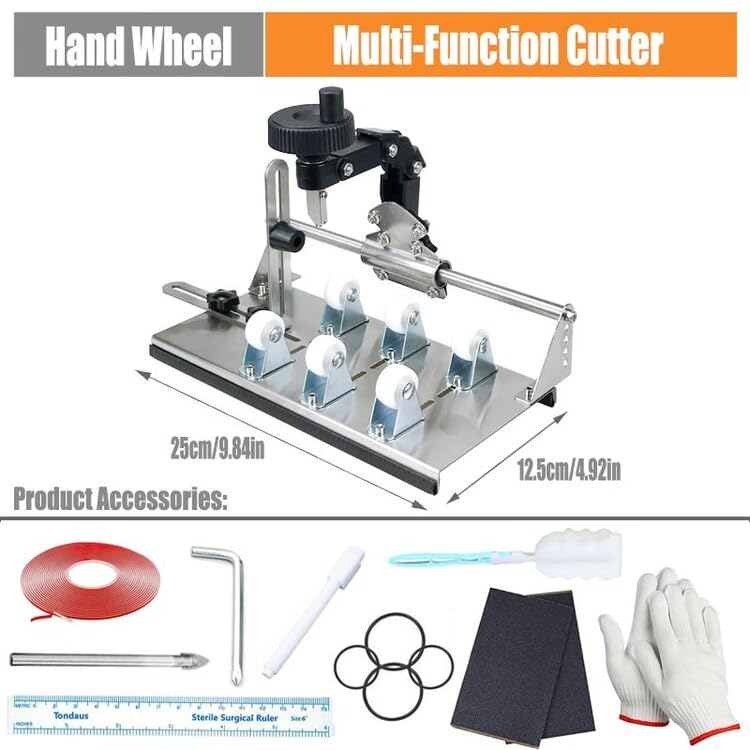 DAUEPKD Glass Bottle Cutter,Wine Bottle Cutter,Glass Bottle Cutter Kit for All Shapes,Bottle Cutter & Glass Cutter Kit Round and Square,Wine Bottle Cutter Tool for Glass Cutting,Glass Bottle Cutting Kit - Image 2
