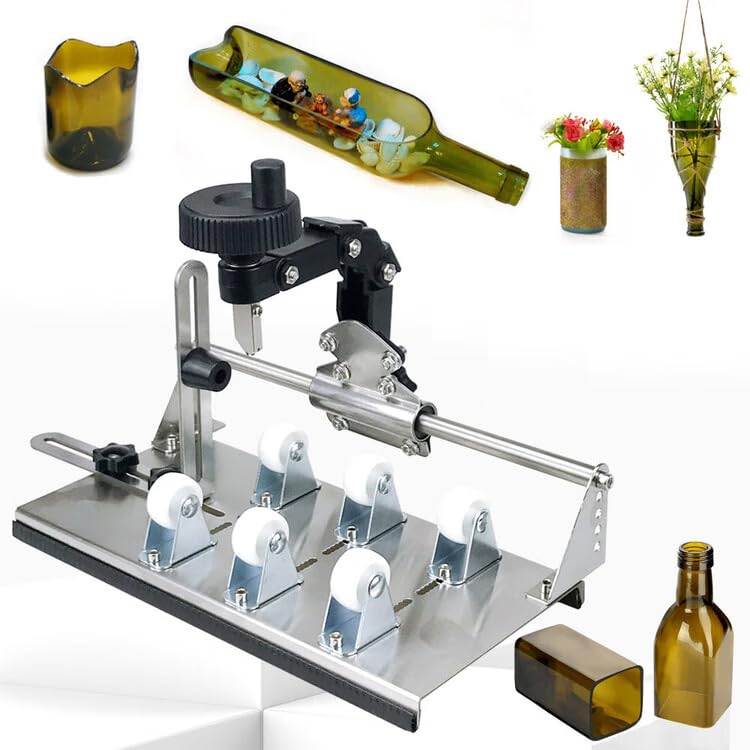 DAUEPKD Glass Bottle Cutter,Wine Bottle Cutter,Glass Bottle Cutter Kit for All Shapes,Bottle Cutter & Glass Cutter Kit Round and Square,Wine Bottle Cutter Tool for Glass Cutting,Glass Bottle Cutting Kit - Image 1